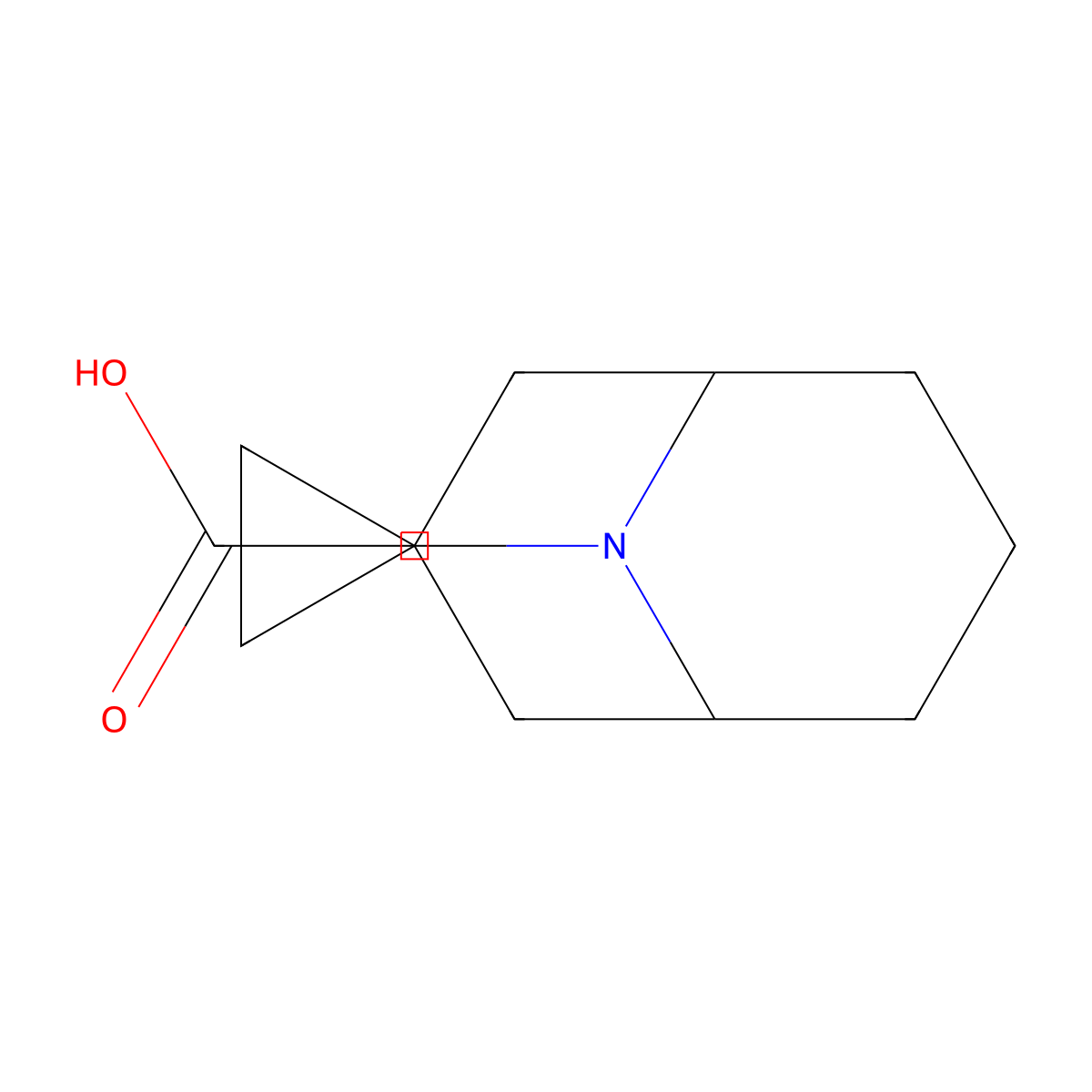 9-Cyclopropyl-9-azabicyclo[3.3.1]nonane-3-carboxylic acid molecular structure, CAS 1209589-45-6