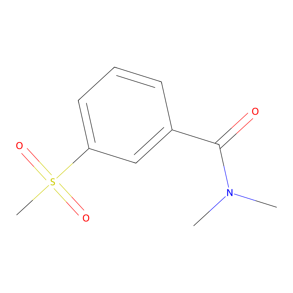 N,N-Dimethyl-3-(methylsulfonyl)benzamide molecular structure, CAS 1209590-86-2