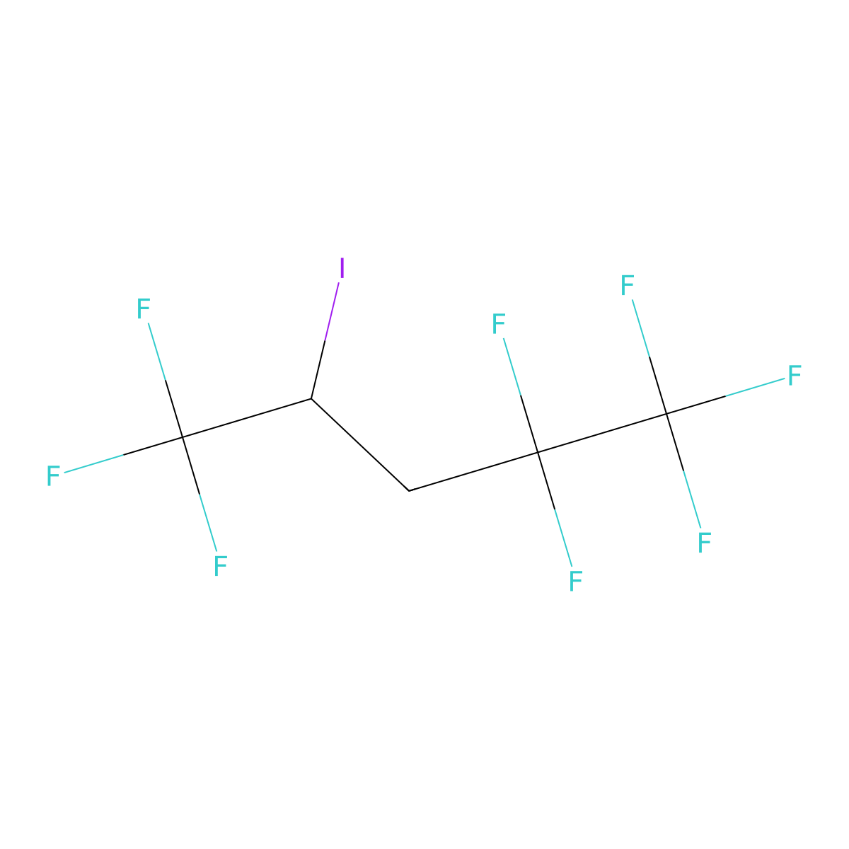 1,1,1,2,2,5,5,5-Octafluoro-4-iodopentane molecular structure, CAS 1209623-58-4