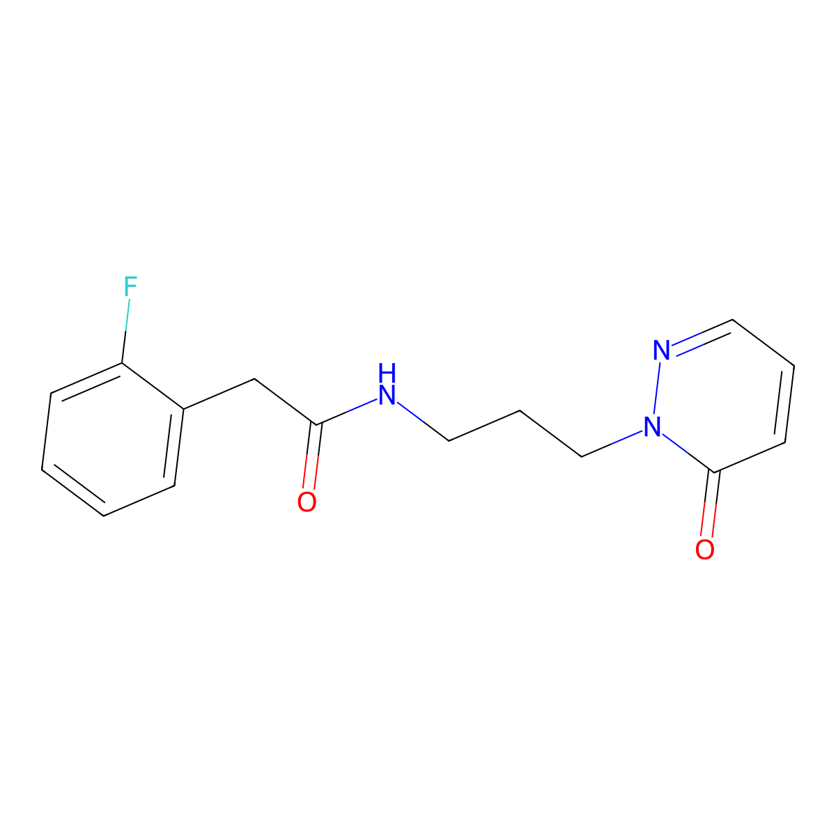 2-(2-fluorophenyl)-N-(3-(6-oxopyridazin-1(6H)-yl)propyl)acetamide molecular structure, CAS 1209623-61-9