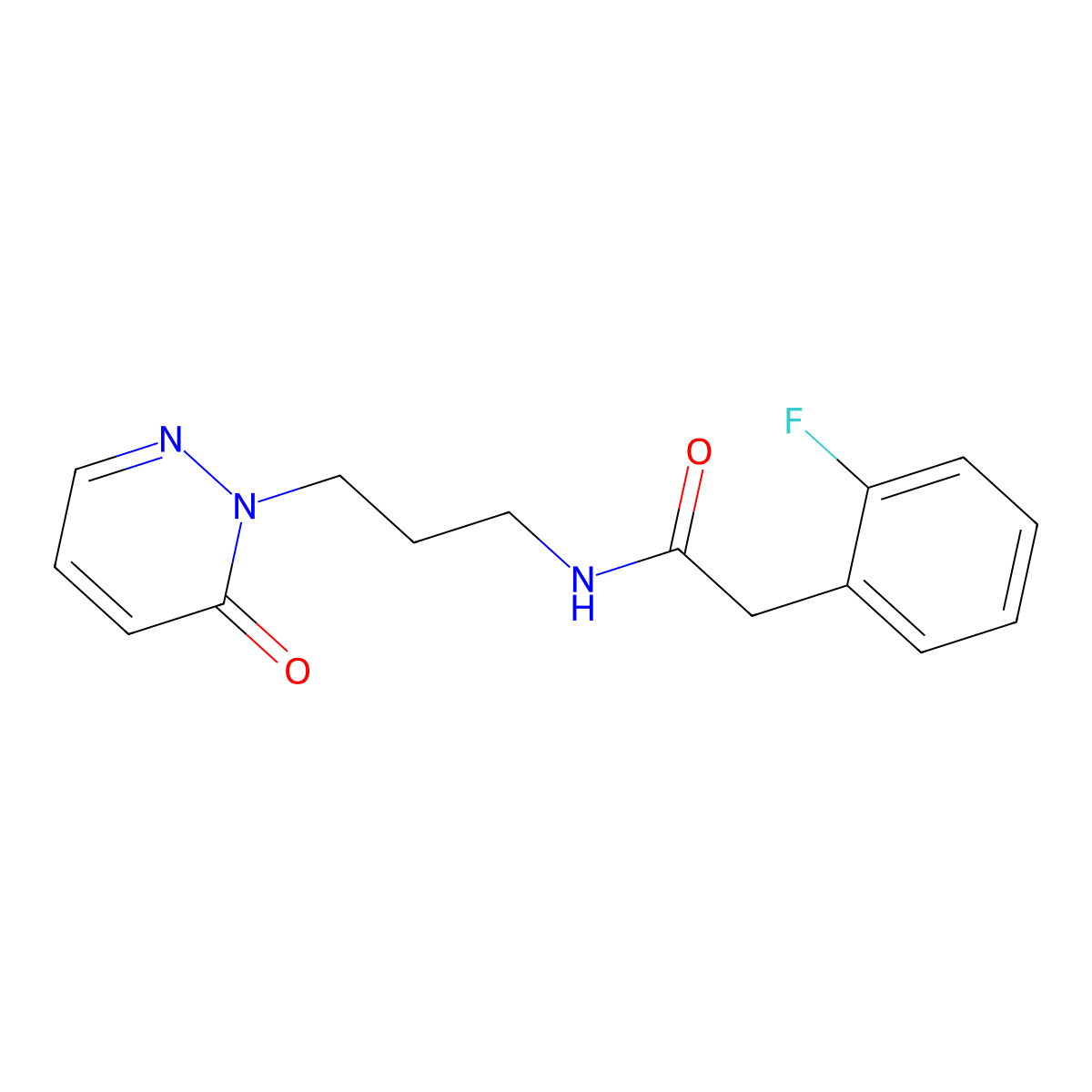 2-(2-fluorophenyl)-N-(3-(6-oxopyridazin-1(6H)-yl)propyl)acetamide molecular structure, CAS 1209623-61-9