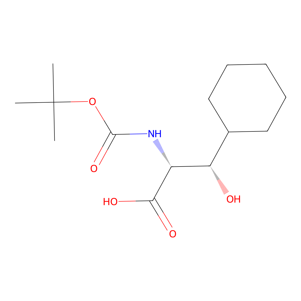 (R,S)-A-N-Boc-amino-B-hydroxy-cyclohexanepropanic acid molecular structure, CAS 120963-86-2