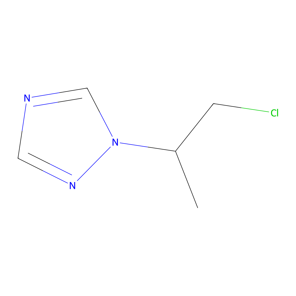 1-(1-Chloropropan-2-yl)-1H-1,2,4-triazole molecular structure, CAS 1209633-46-4