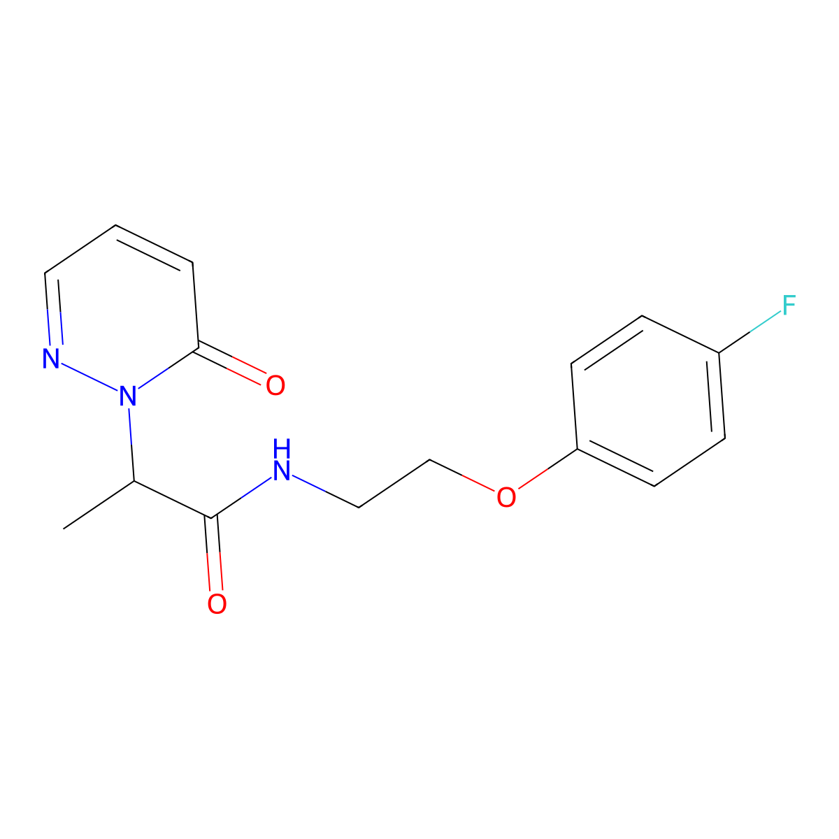 N-(2-(4-fluorophenoxy)ethyl)-2-(6-oxopyridazin-1(6H)-yl)propanamide molecular structure, CAS 1209679-70-8