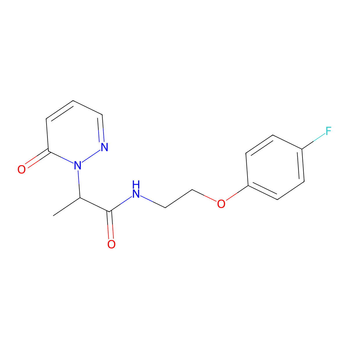 N-(2-(4-fluorophenoxy)ethyl)-2-(6-oxopyridazin-1(6H)-yl)propanamide molecular structure, CAS 1209679-70-8