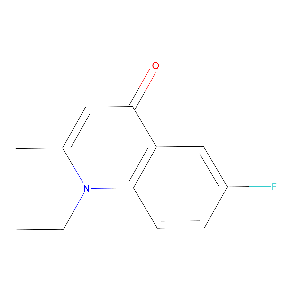 1-Ethyl-6-fluoro-2-methylquinolin-4(1H)-one molecular structure, CAS 1209702-89-5