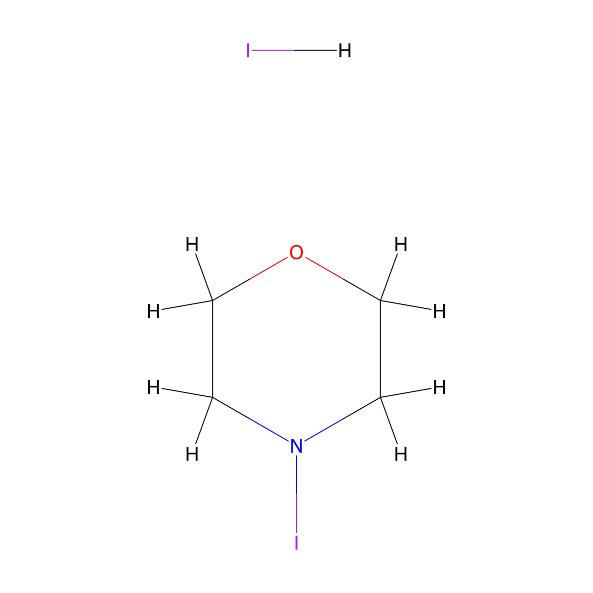 N-Iodomorpholine hydriodide molecular structure, CAS 120972-13-6