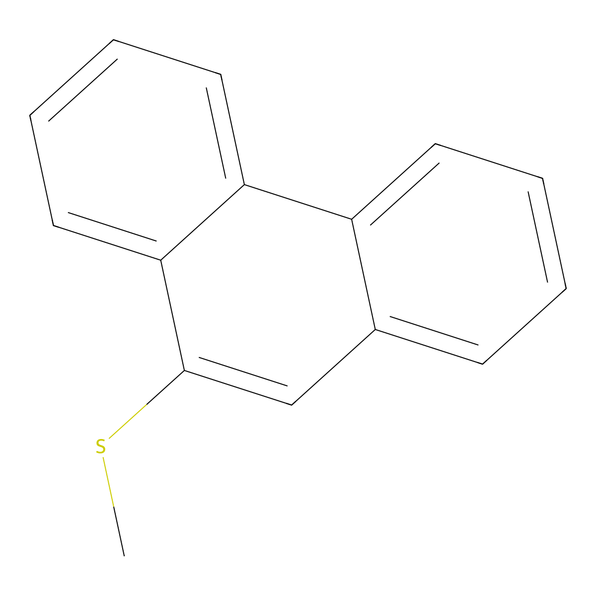 9-(Methylthio)phenanthrene molecular structure, CAS 120972-30-7