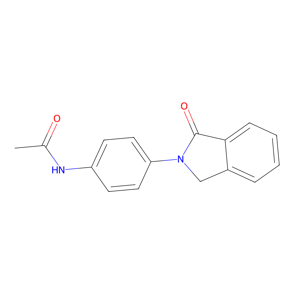 N-[4-(1-oxo-1,3-dihydro-2H-isoindol-2-yl)phenyl]acetamide molecular structure, CAS 120972-65-8
