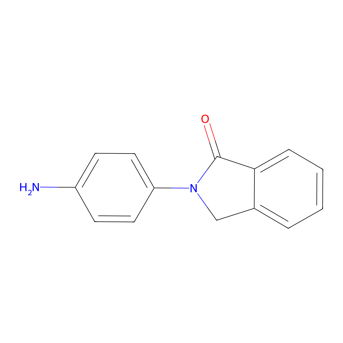 2-(4-Aminophenyl)isoindolin-1-one molecular structure, CAS 120972-66-9