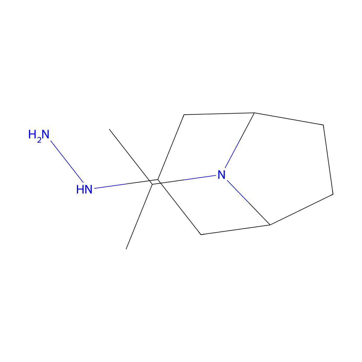3-Hydrazinyl-8-(propan-2-yl)-8-azabicyclo[3.2.1]octane molecular structure, CAS 1209720-99-9