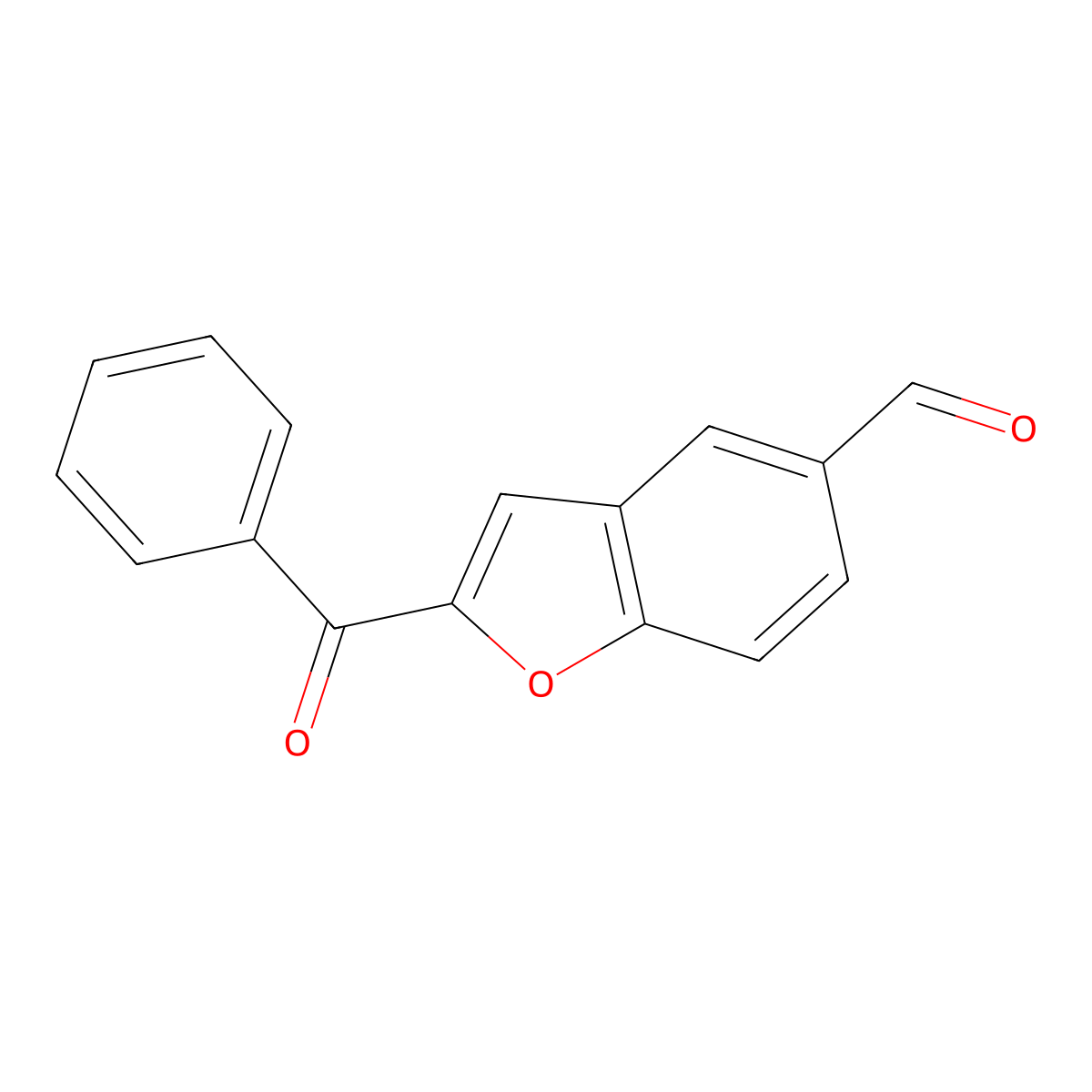 2-Benzoylbenzofuran-5-carbaldehyde molecular structure, CAS 120973-72-0