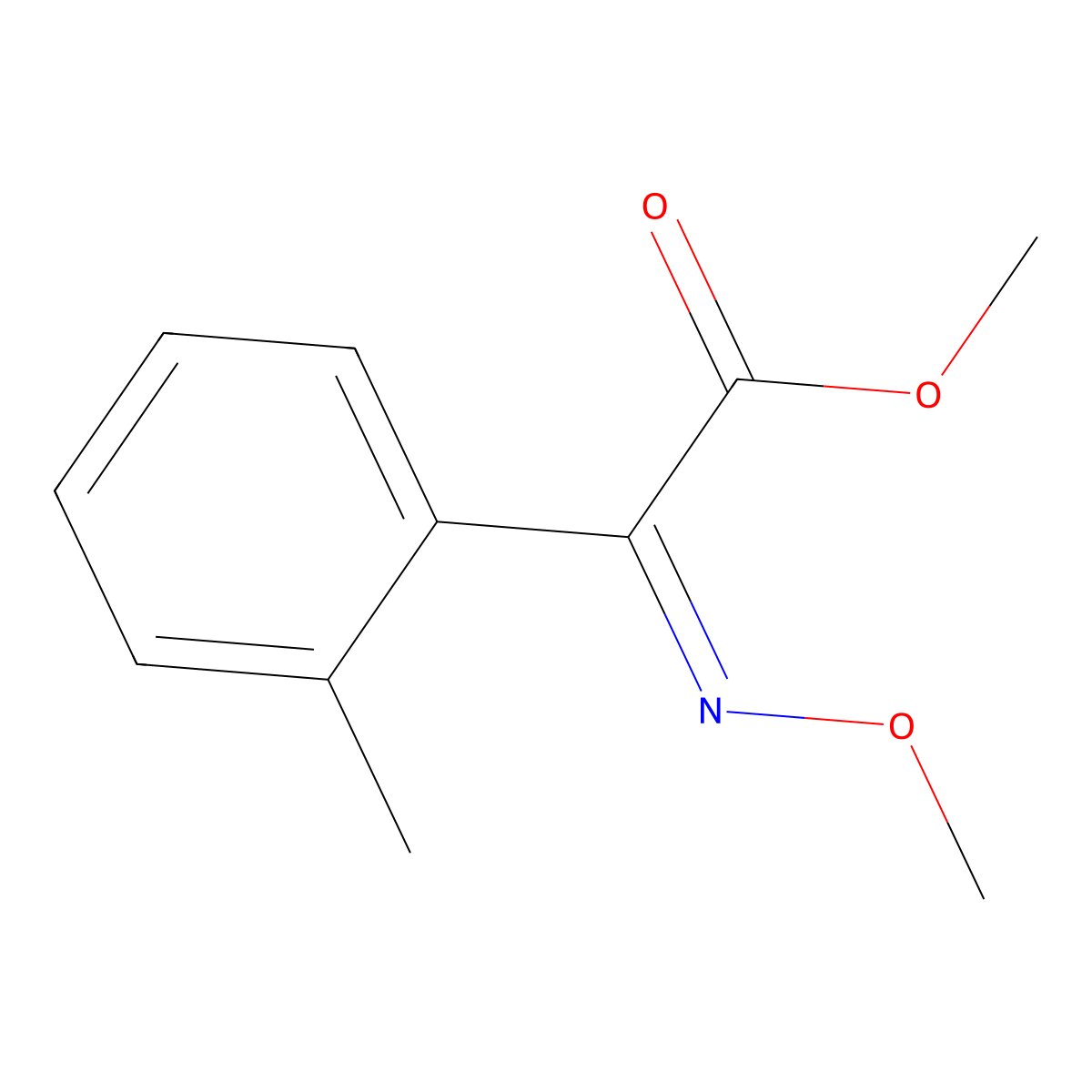 Methyl (2E)-(methoxyimino)(2-methylphenyl)acetate molecular structure, CAS 120974-97-2