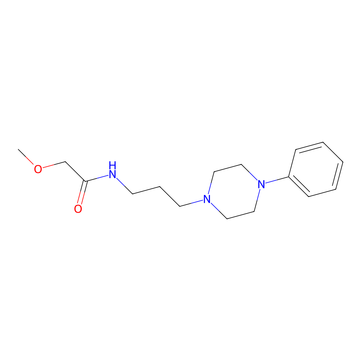 2-methoxy-N-[3-(4-phenylpiperazin-1-yl)propyl]acetamide molecular structure, CAS 1209757-29-8