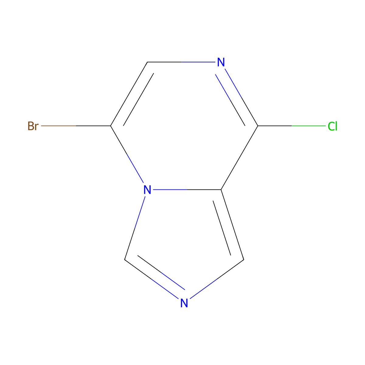 5-Bromo-8-chloroimidazo(1,5-a)pyrazine molecular structure, CAS 1209782-02-4