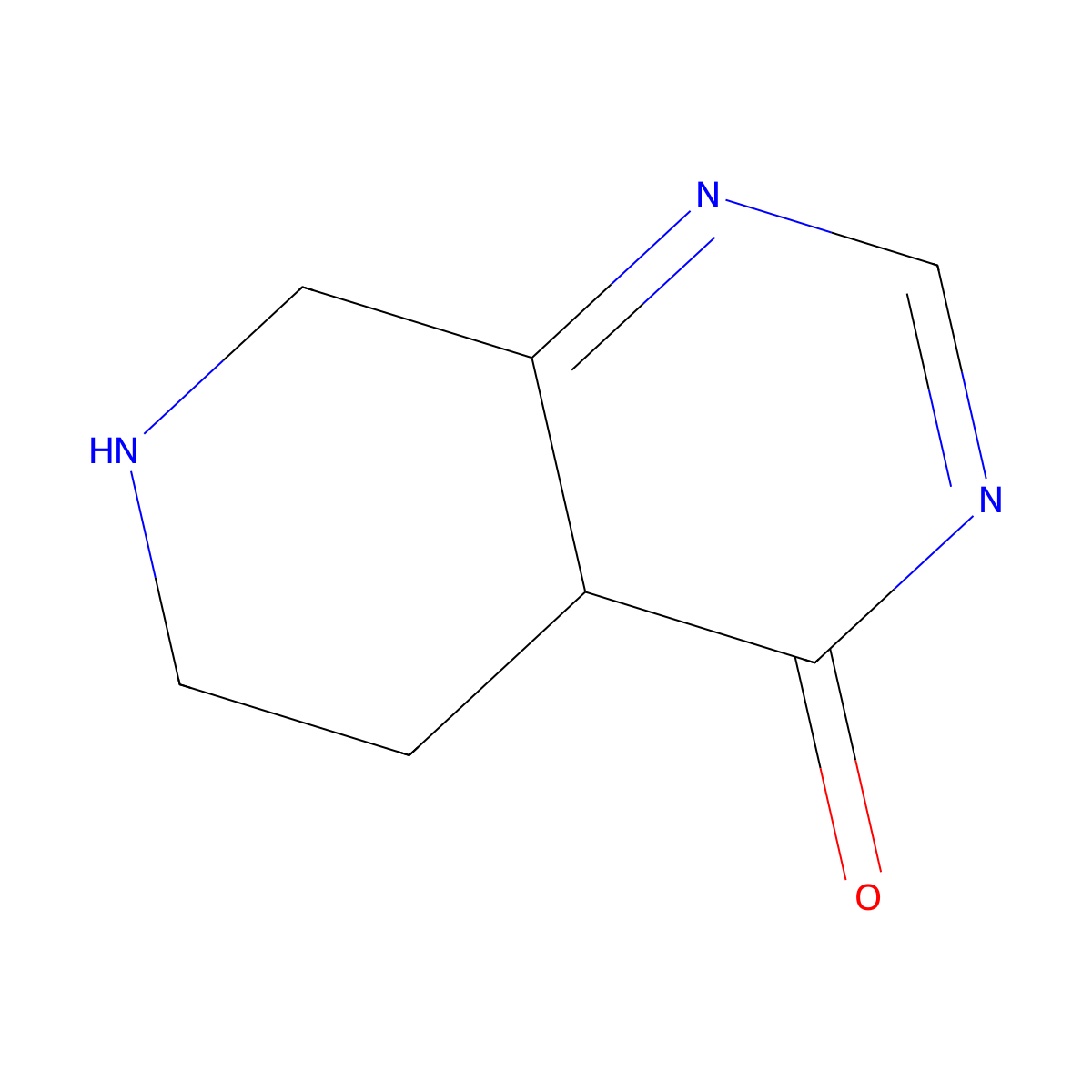 5,6,7,8-Tetrahydropyrido[3,4-d]pyrimidin-4(4aH)-one molecular structure, CAS 1209782-72-8