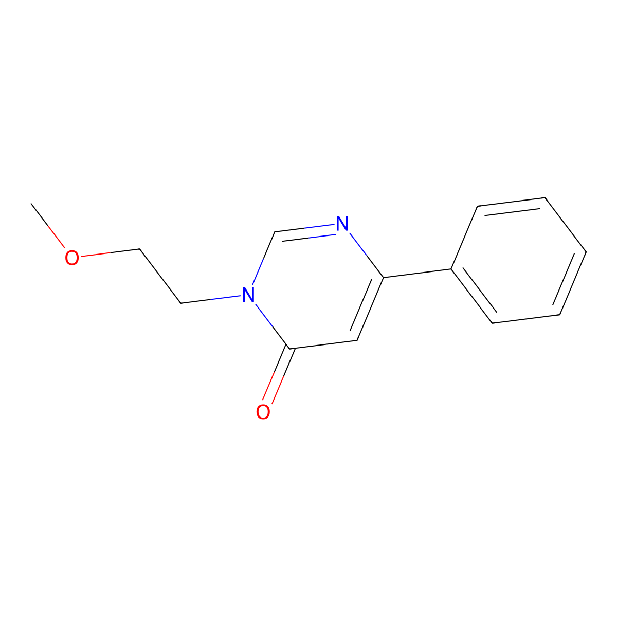 3-(2-Methoxyethyl)-6-phenyl-3,4-dihydropyrimidin-4-one molecular structure, CAS 1209801-12-6