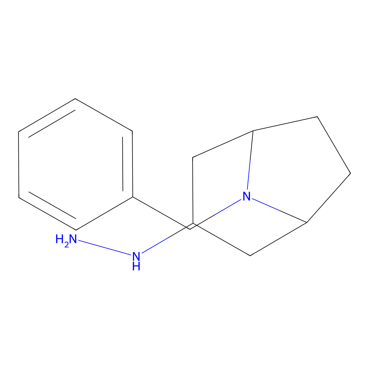 8-Benzyl-3-hydrazinyl-8-azabicyclo[3.2.1]octane molecular structure, CAS 1209814-34-5