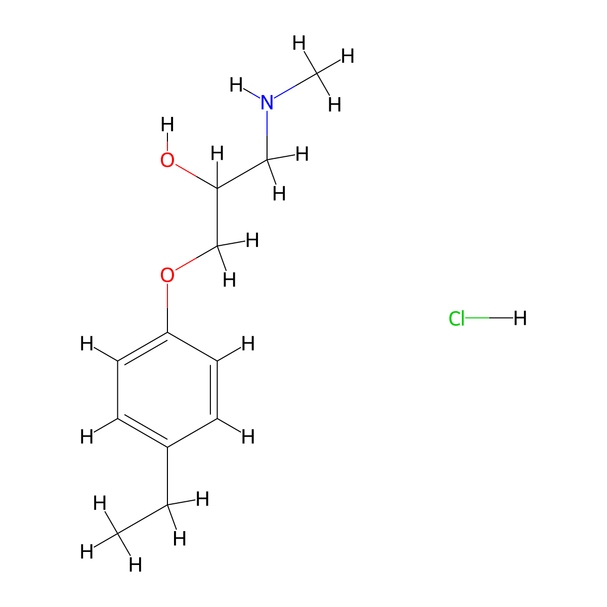 [3-(4-Ethylphenoxy)-2-hydroxypropyl](methyl)amine hydrochloride molecular structure, CAS 1209814-95-8