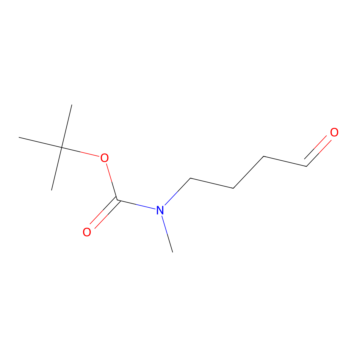 tert-Butyl methyl(4-oxobutyl)carbamate molecular structure, CAS 120984-59-0