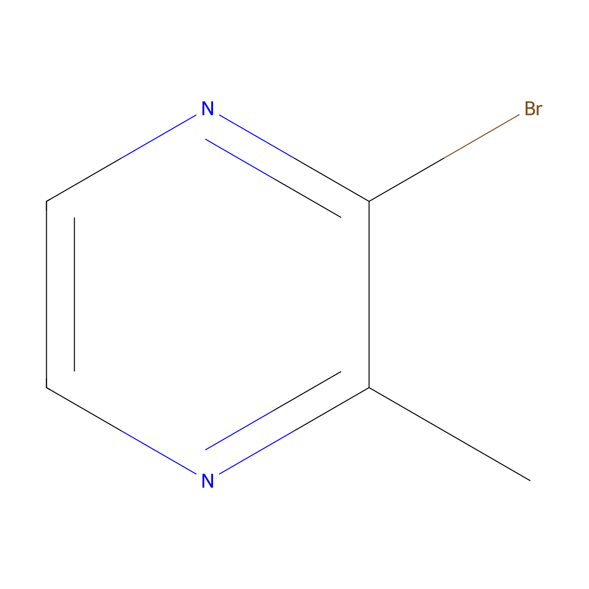 2-Bromo-3-methylpyrazine molecular structure, CAS 120984-76-1