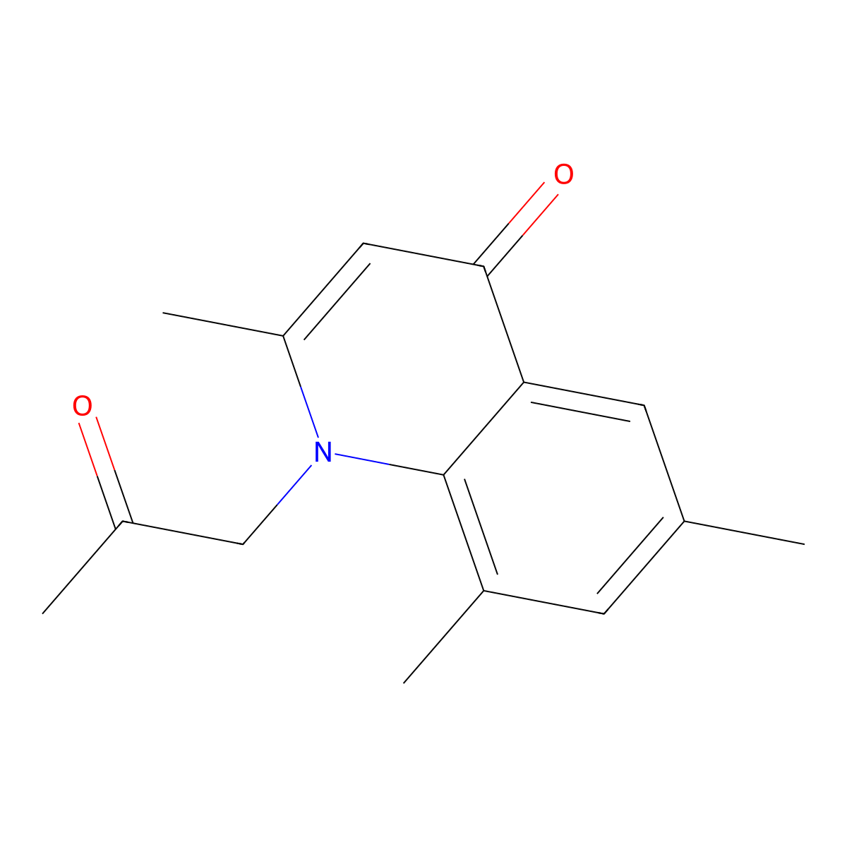 2,6,8-Trimethyl-1-(2-oxopropyl)quinolin-4(1H)-one molecular structure, CAS 1209876-74-3