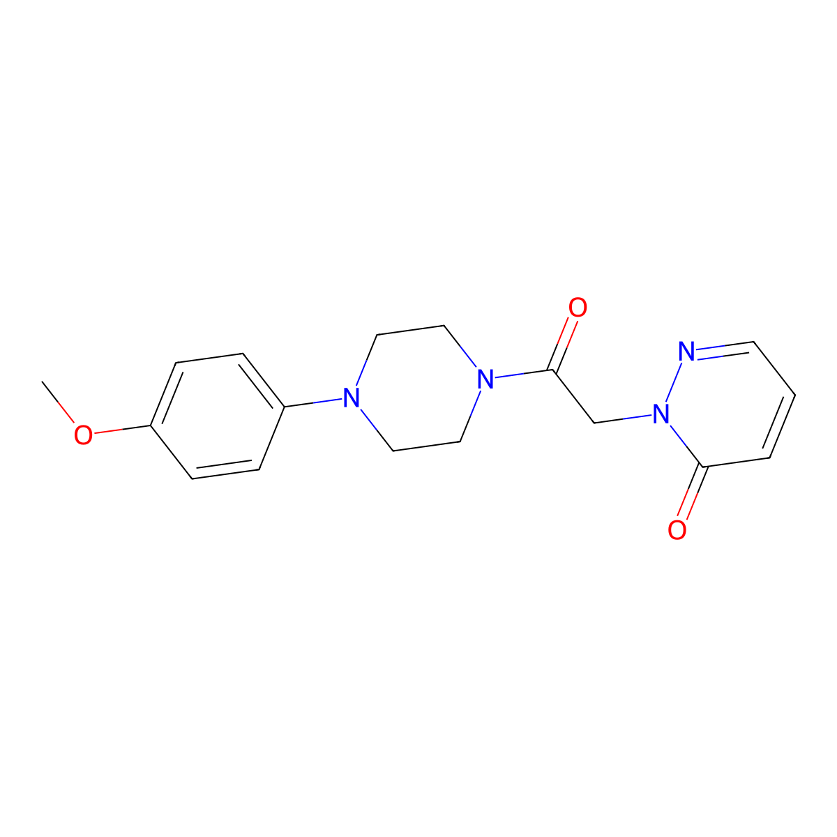 2-(2-(4-(4-methoxyphenyl)piperazin-1-yl)-2-oxoethyl)pyridazin-3(2H)-one molecular structure, CAS 1209891-68-8