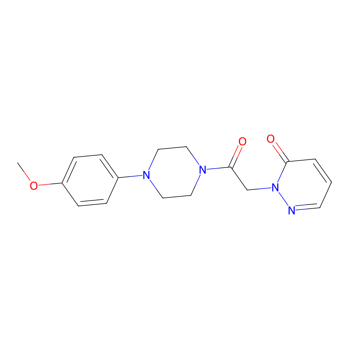 2-(2-(4-(4-methoxyphenyl)piperazin-1-yl)-2-oxoethyl)pyridazin-3(2H)-one molecular structure, CAS 1209891-68-8