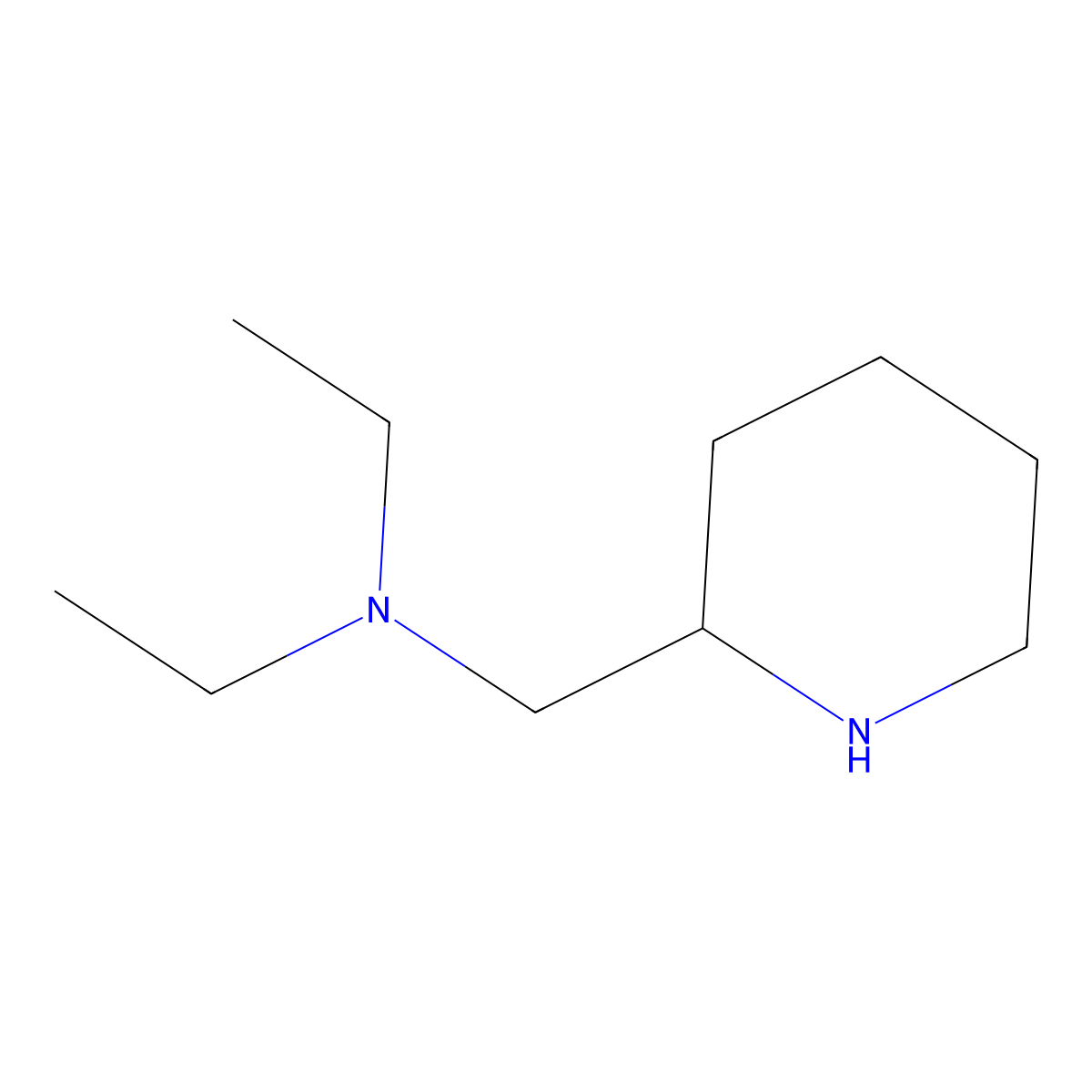 (S)-N,N-Diethyl-2-piperidinemethanamine 2HCl molecular structure, CAS 120990-93-4