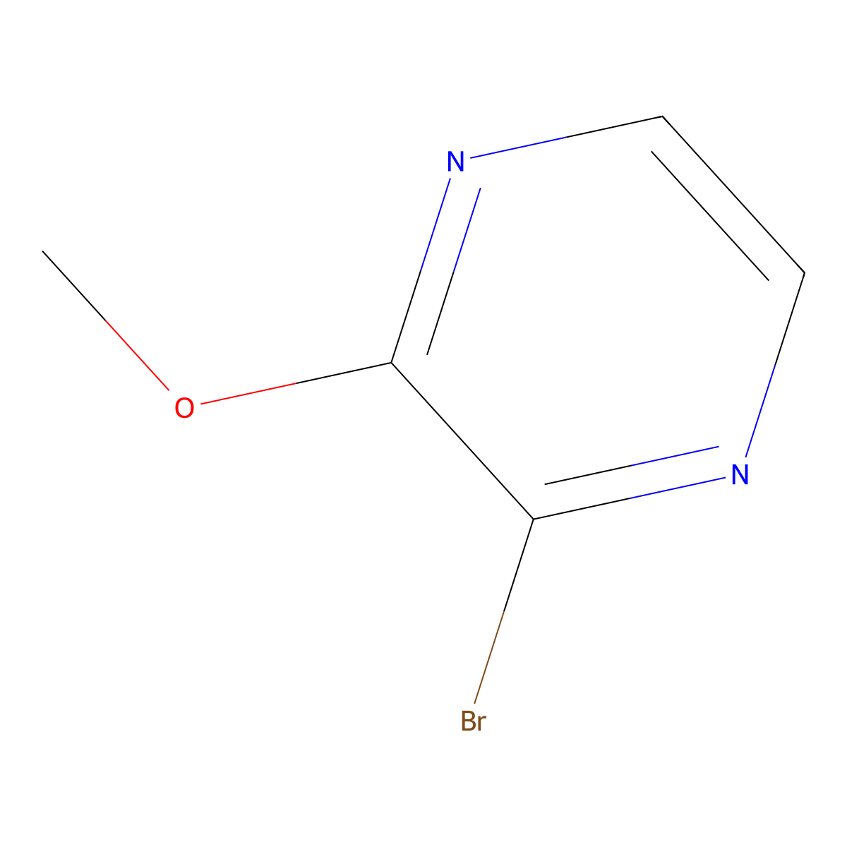 2-Bromo-3-methoxypyrazine molecular structure, CAS 1209905-41-8