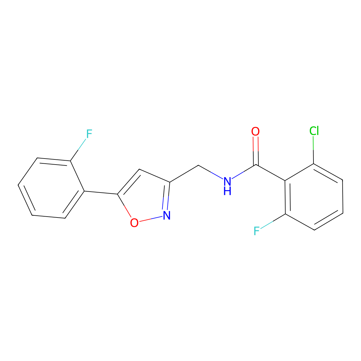 2-chloro-6-fluoro-N-{[5-(2-fluorophenyl)-1,2-oxazol-3-yl]methyl}benzamide molecular structure, CAS 1209907-42-5