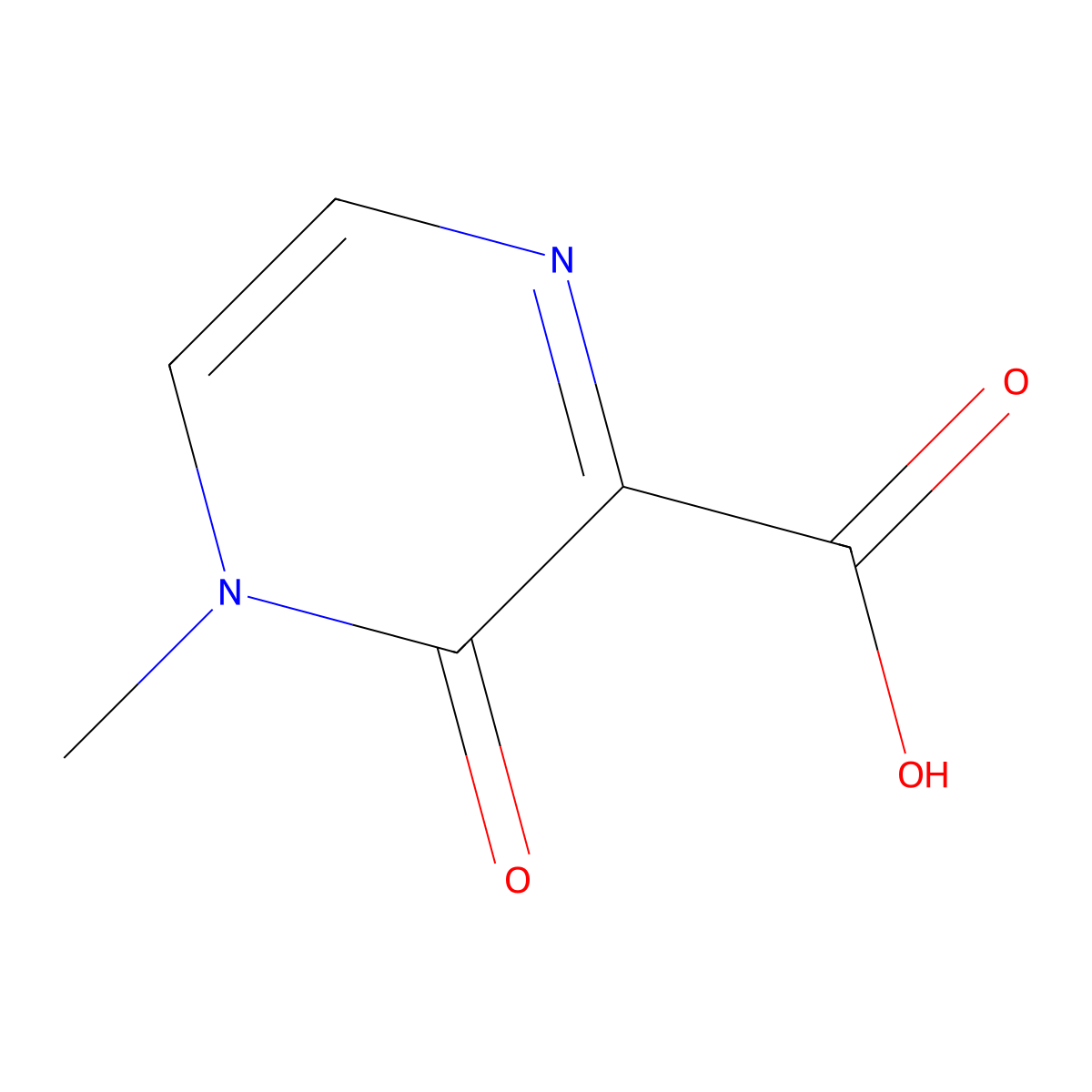 4-Methyl-3-oxo-3,4-dihydropyrazine-2-carboxylic acid molecular structure, CAS 120992-56-5