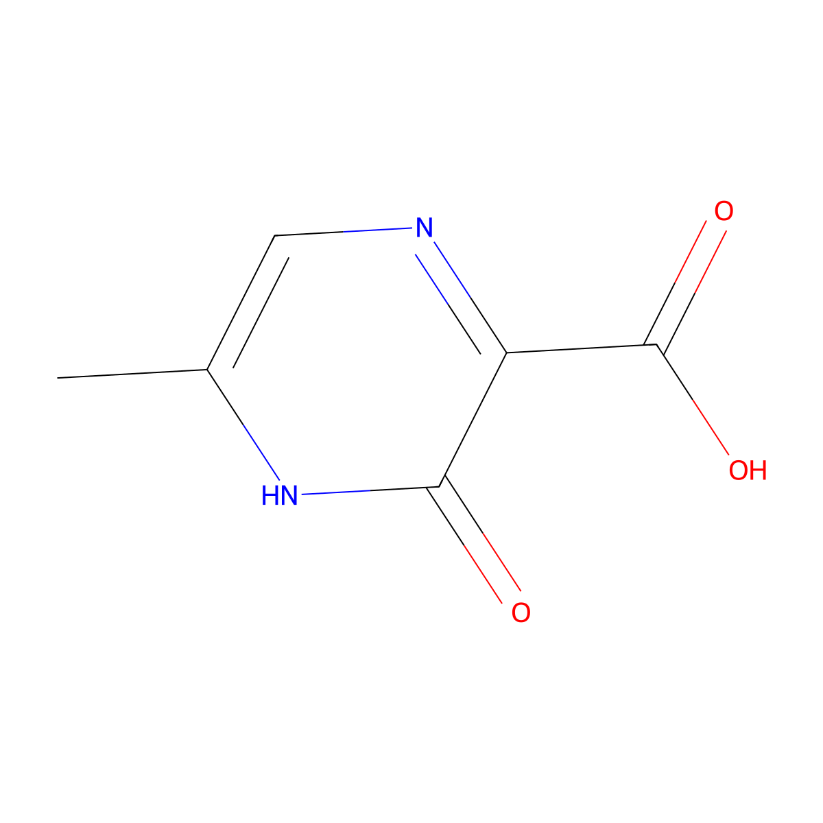 5-Methyl-3-oxo-3,4-dihydropyrazine-2-carboxylic acid molecular structure, CAS 120992-57-6