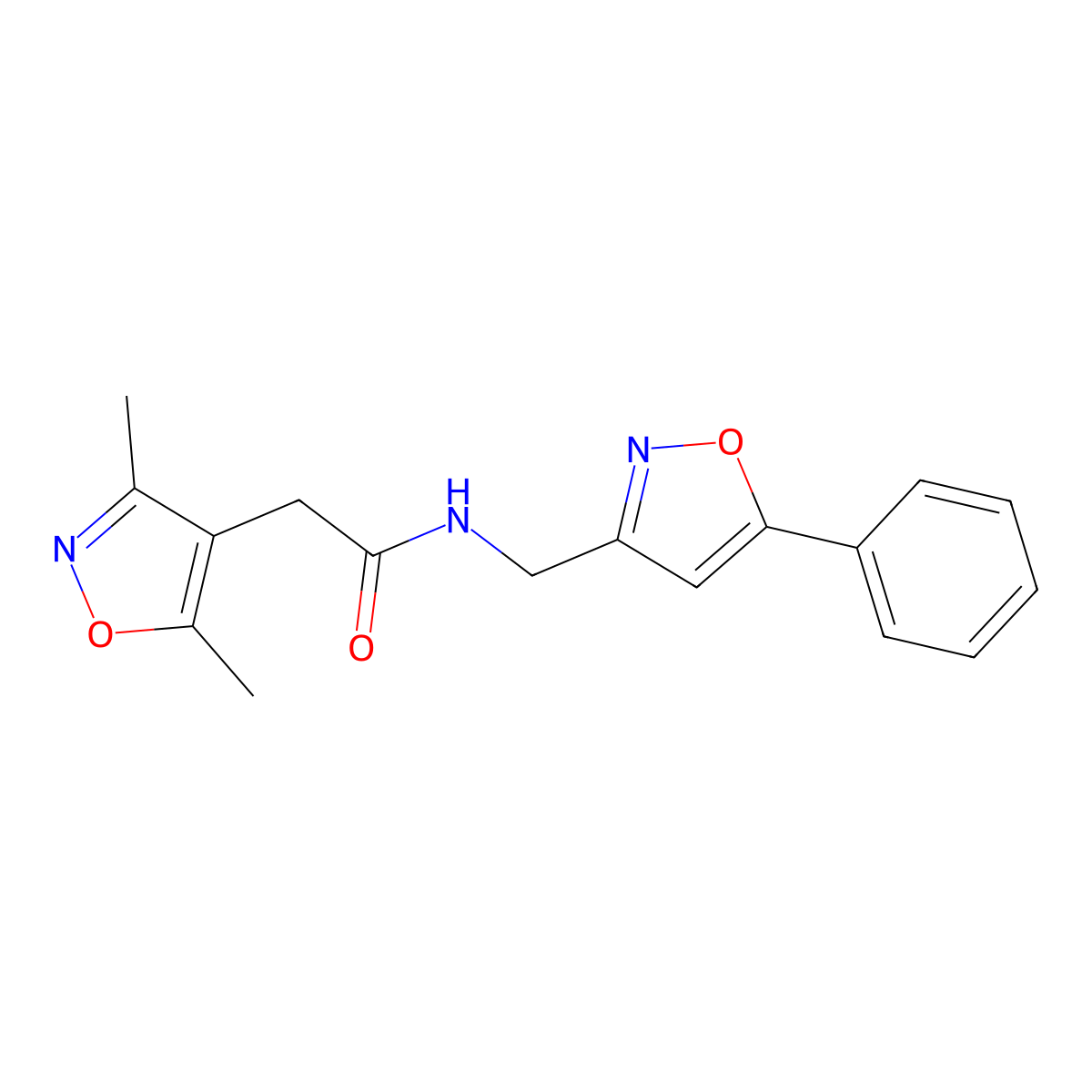 2-(3,5-dimethylisoxazol-4-yl)-N-((5-phenylisoxazol-3-yl)methyl)acetamide molecular structure, CAS 1209935-65-8