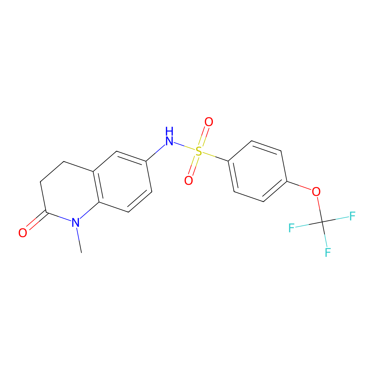 N-(1-methyl-2-oxo-1,2,3,4-tetrahydroquinolin-6-yl)-4-(trifluoromethoxy)benzenesulfonamide molecular structure, CAS 1209970-26-2