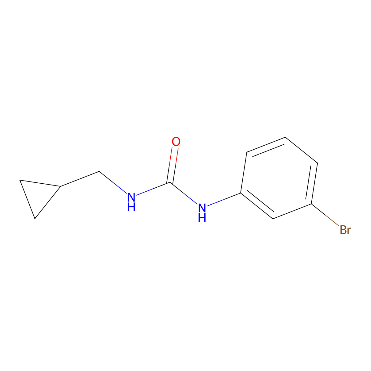 1-(3-Bromophenyl)-3-(cyclopropylmethyl)urea molecular structure, CAS 1209975-39-2