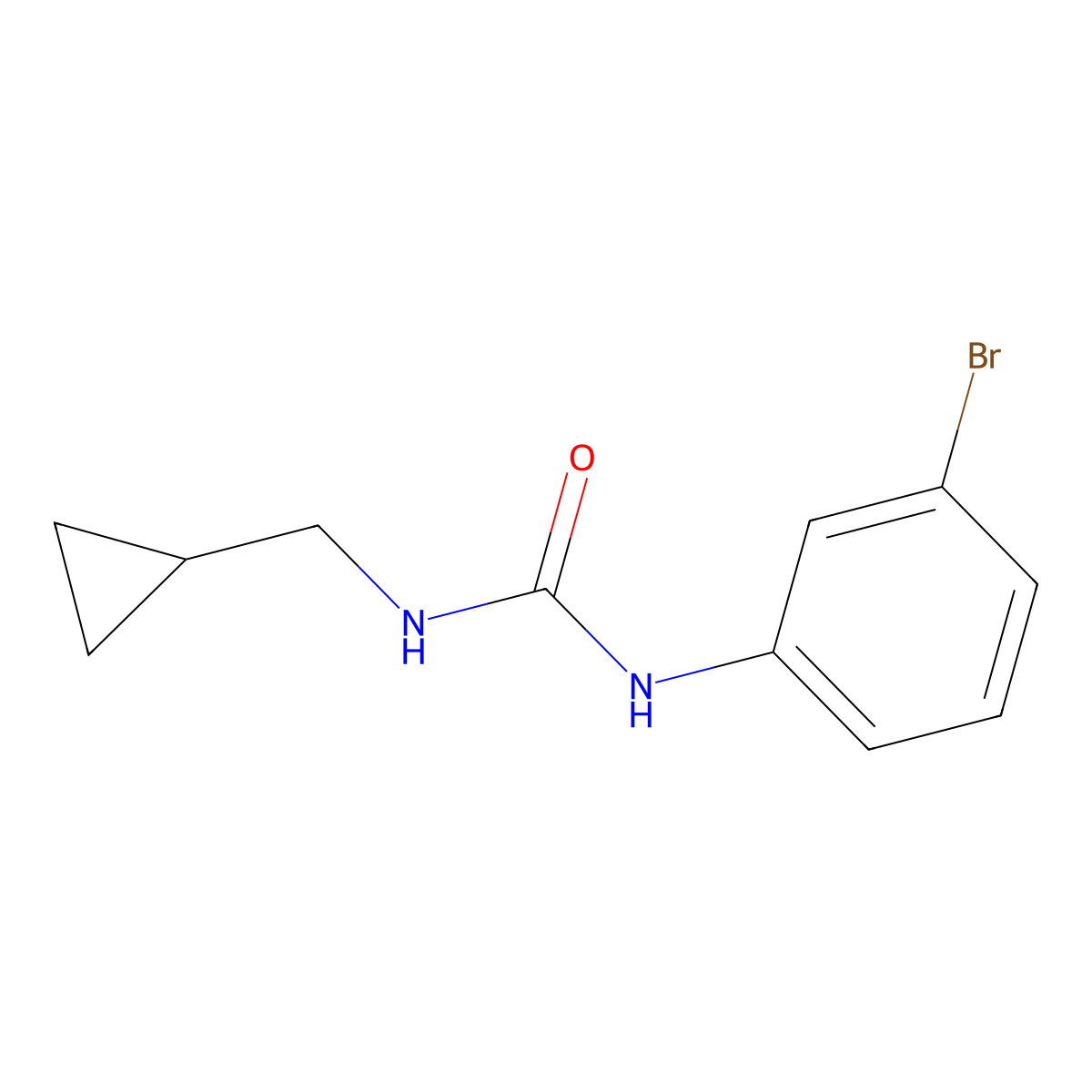 1-(3-Bromophenyl)-3-(cyclopropylmethyl)urea molecular structure, CAS 1209975-39-2