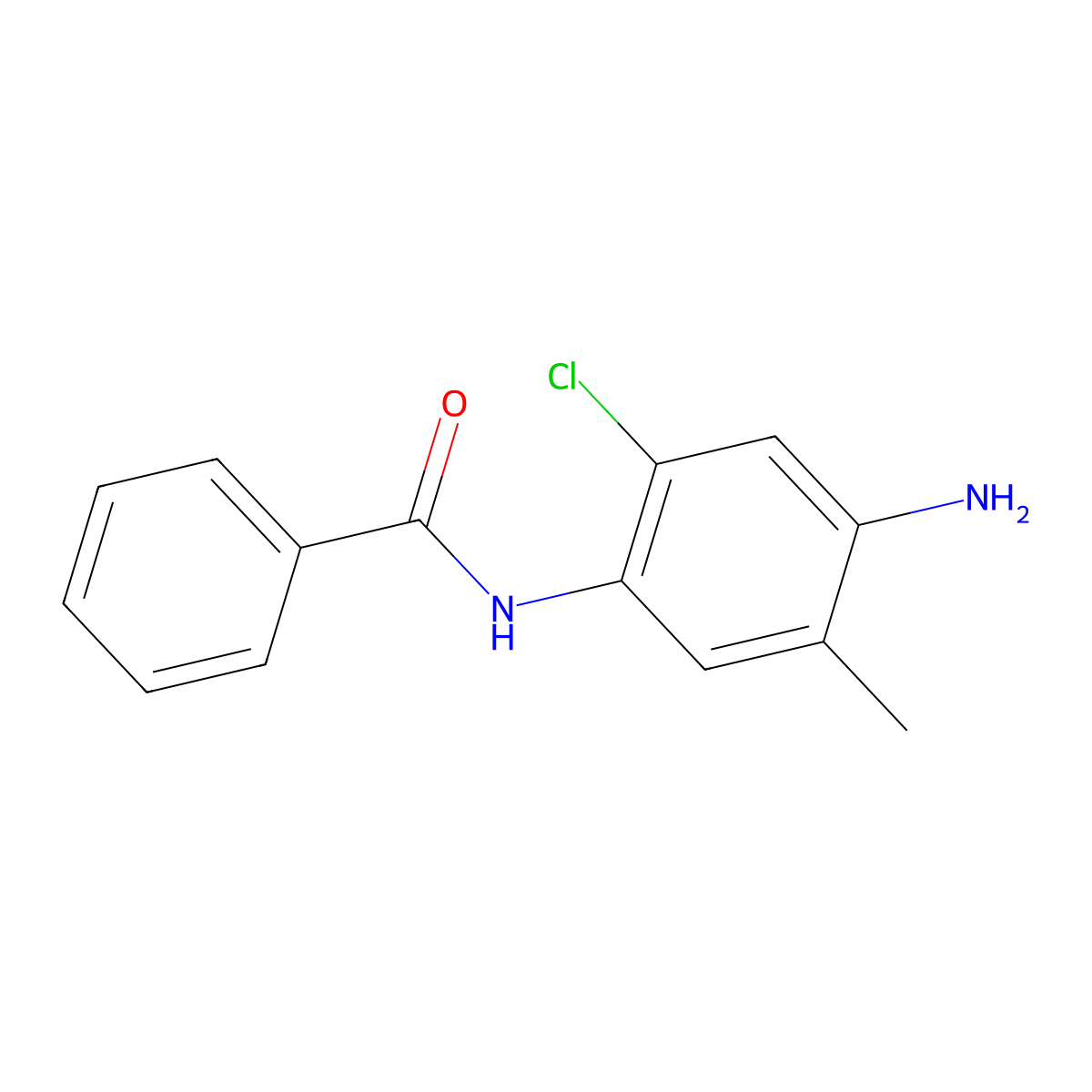 N-(4-Amino-2-chloro-5-methylphenyl)benzamide molecular structure, CAS 121-22-2