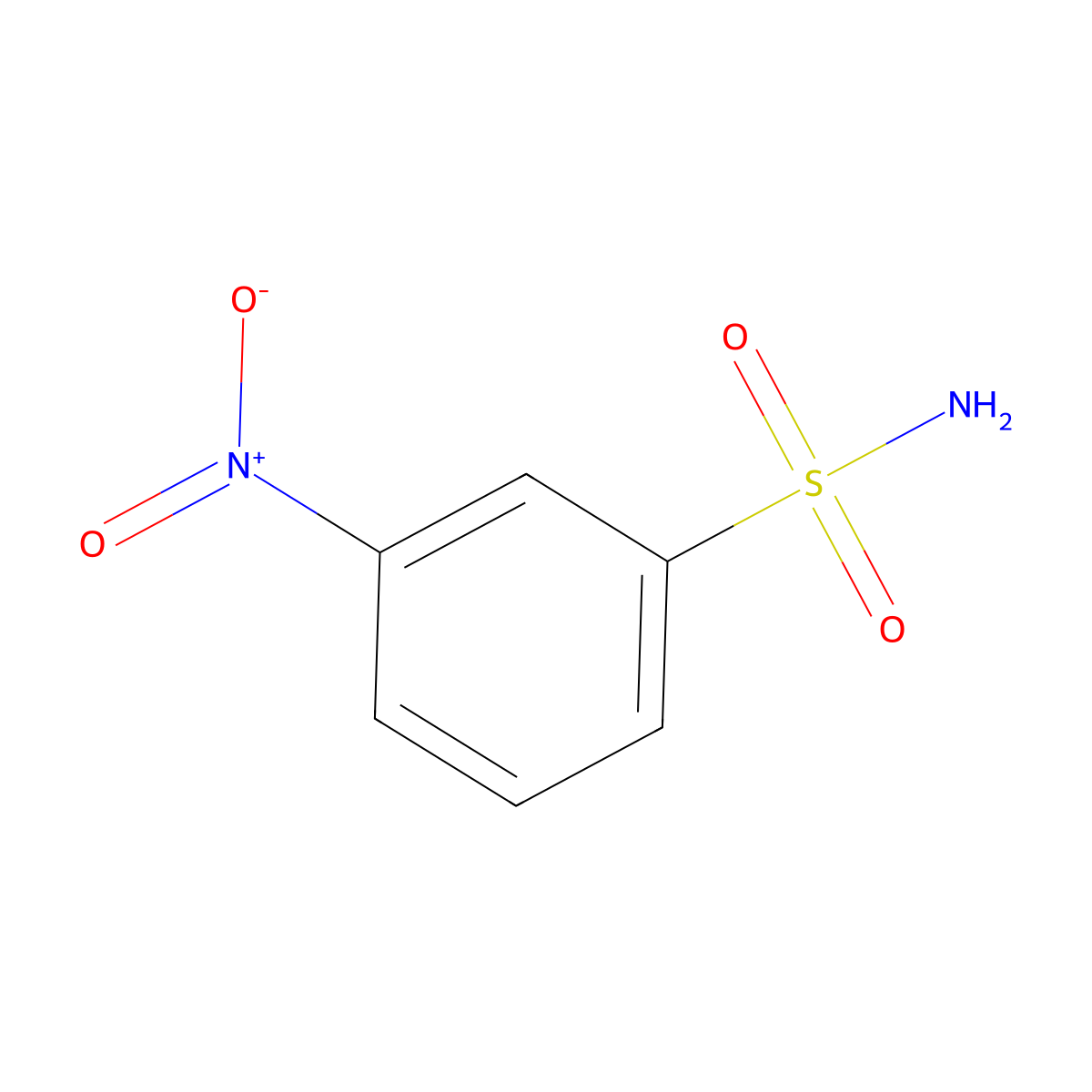 Benzenesulfonamide, 3-nitro- molecular structure, CAS 121-52-8