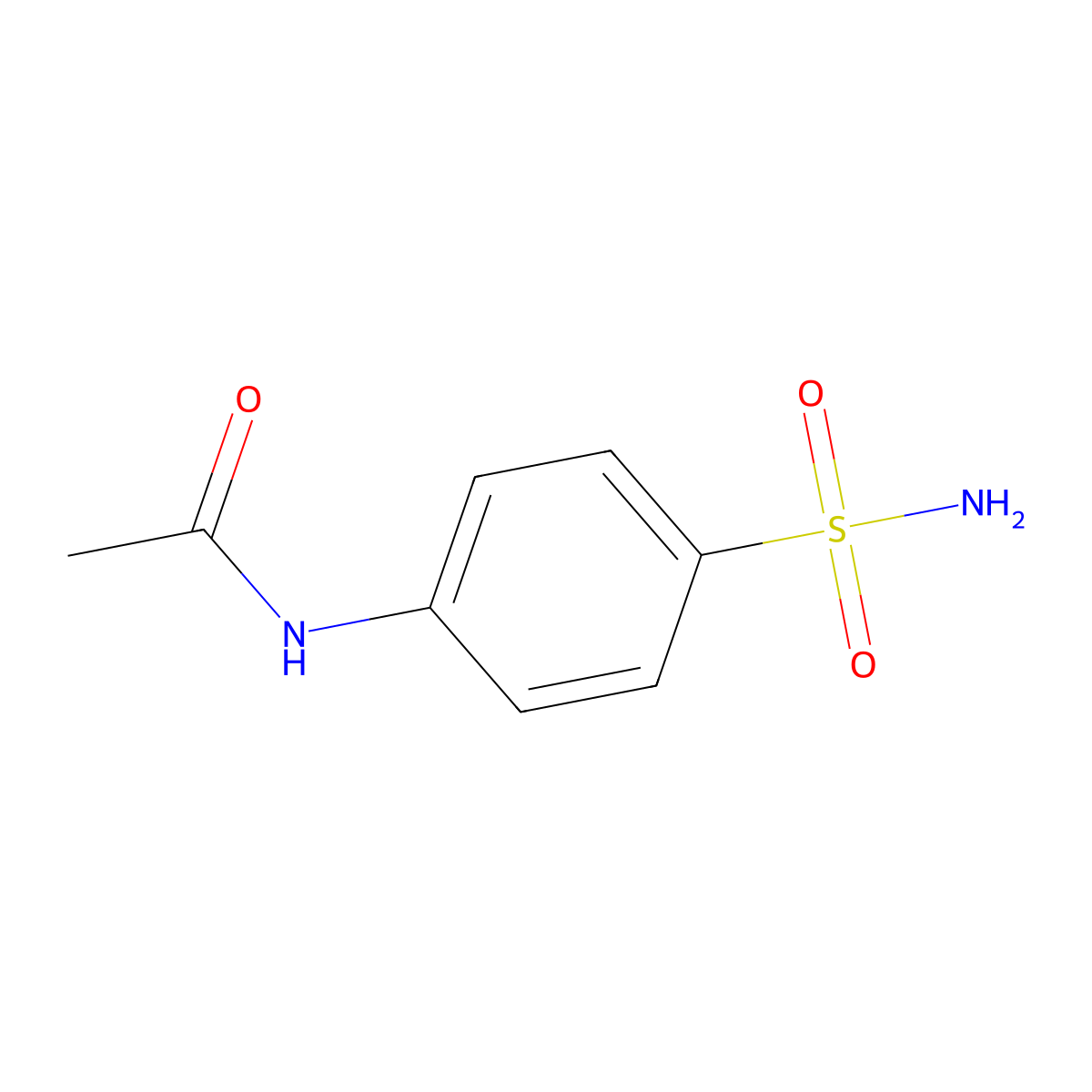 N4-Acetylsulfanilamide molecular structure, CAS 121-61-9