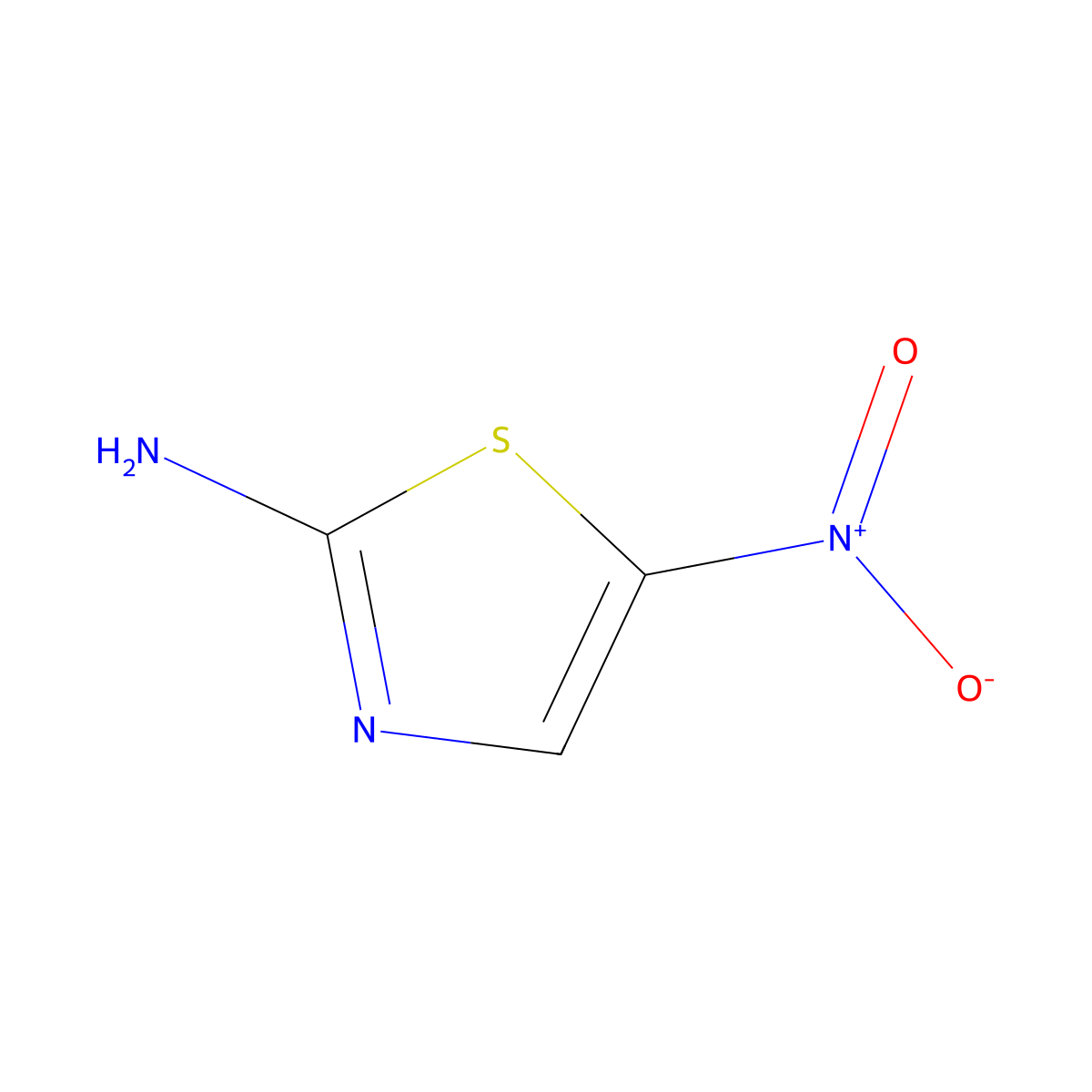 2-Amino-5-Nitrothiazole molecular structure, CAS 121-66-4