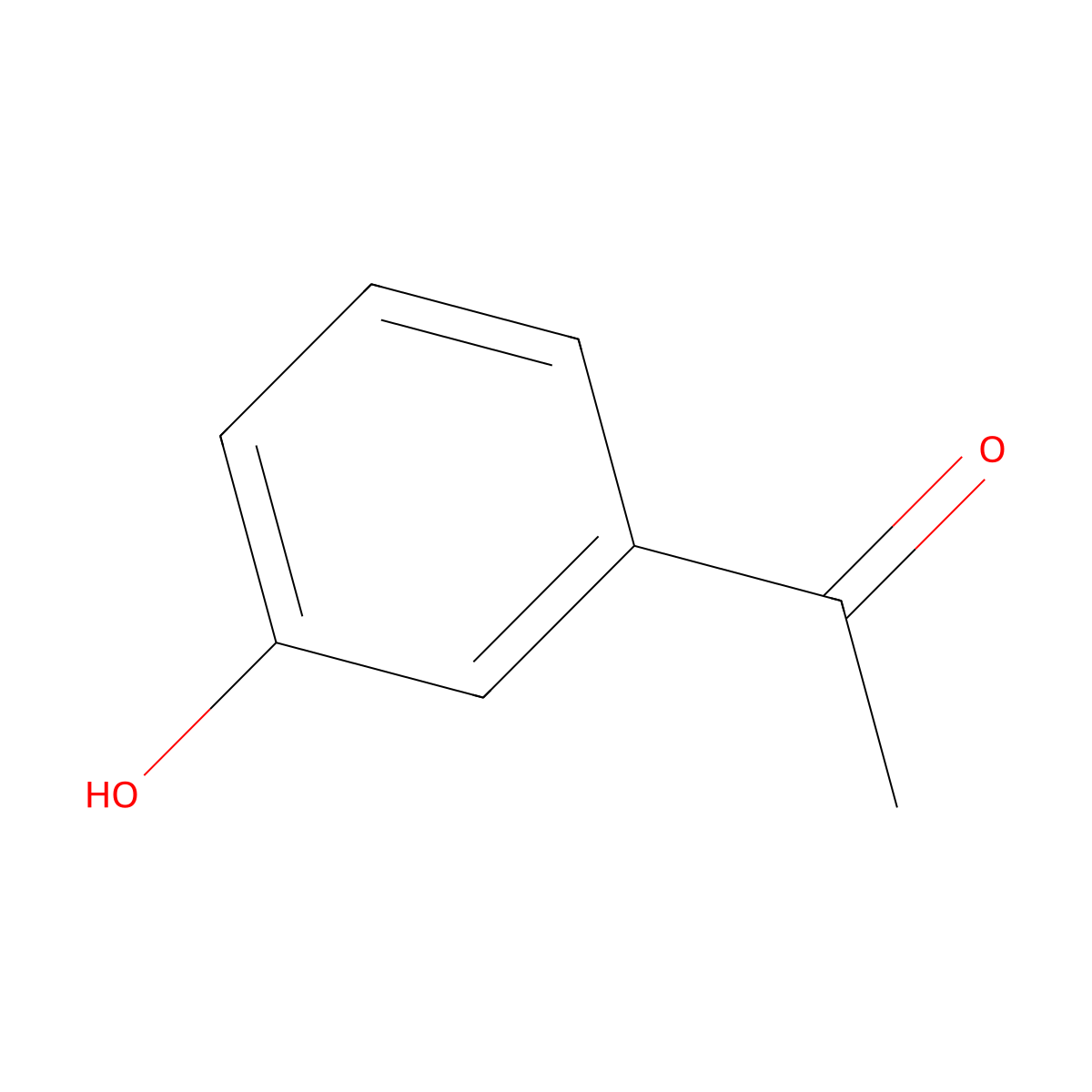 3-Hydroxyacetophenone molecular structure, CAS 121-71-1
