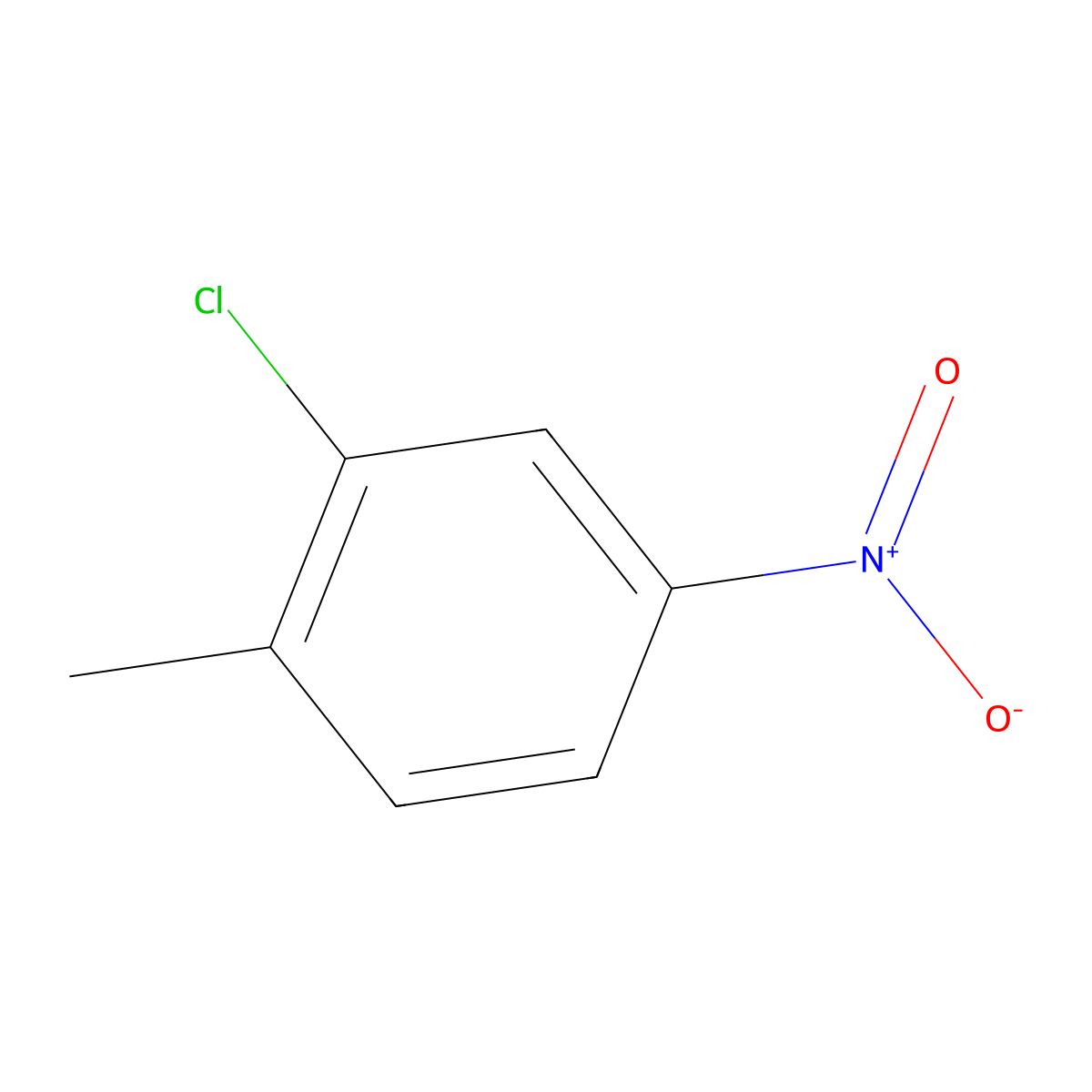 2-Chloro-4-nitrotoluene molecular structure, CAS 121-86-8