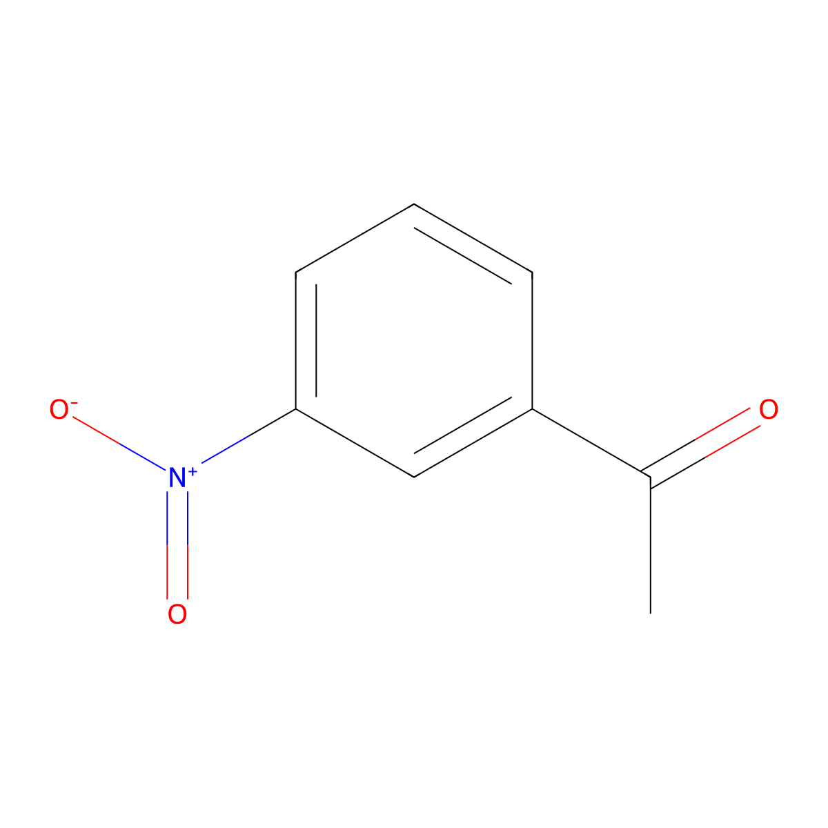 m-Nitroacetophenone molecular structure, CAS 121-89-1