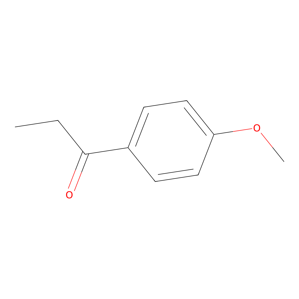 4-Propanoylanisole molecular structure, CAS 121-97-1