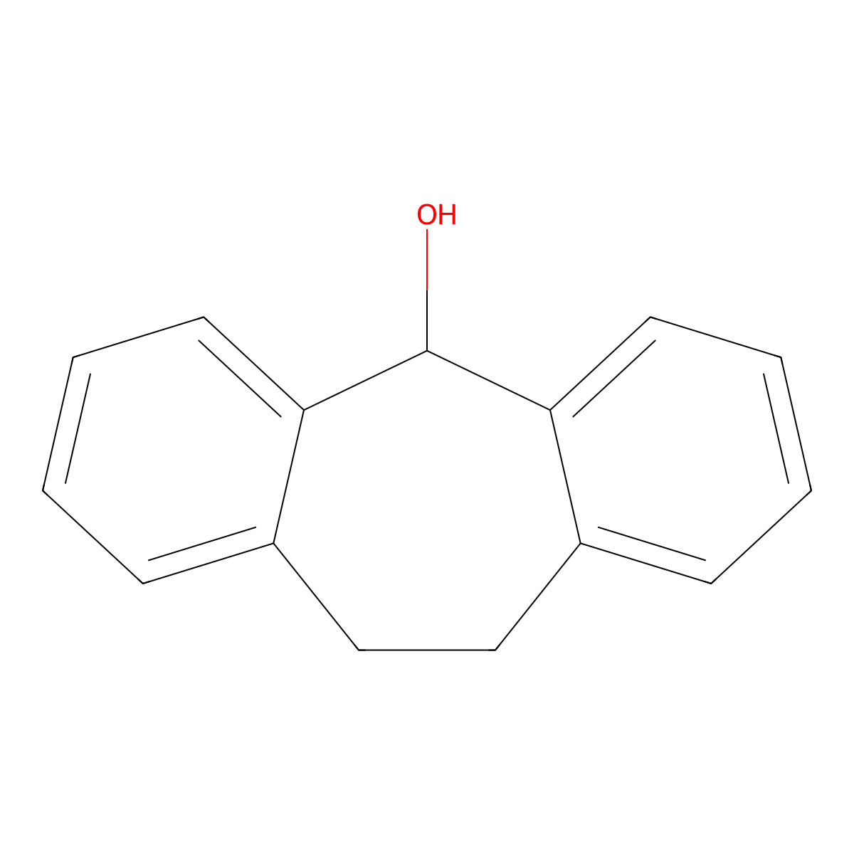 Dibenzosuberol molecular structure, CAS 1210-34-0