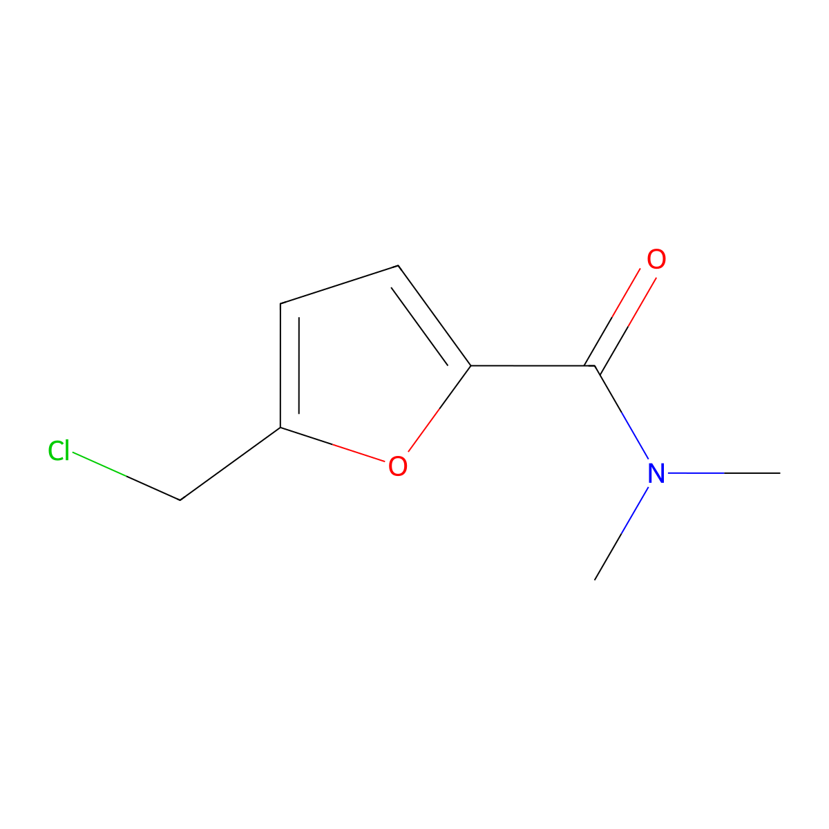 5-(Chloromethyl)-N,N-dimethylfuran-2-carboxamide molecular structure, CAS 1210002-70-2
