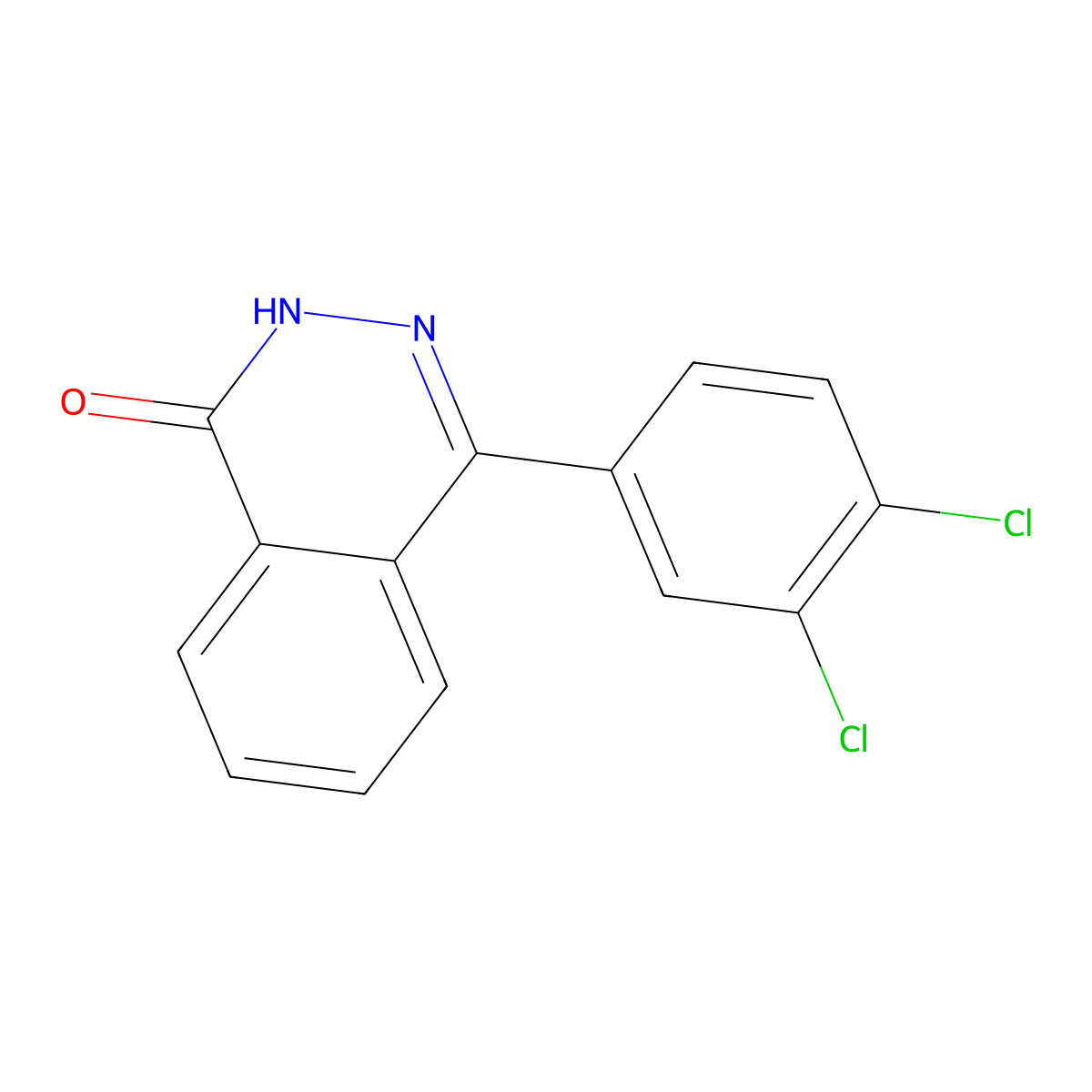 4-(3,4-Dichlorophenyl)-1,2-dihydrophthalazin-1-one molecular structure, CAS 121004-86-2