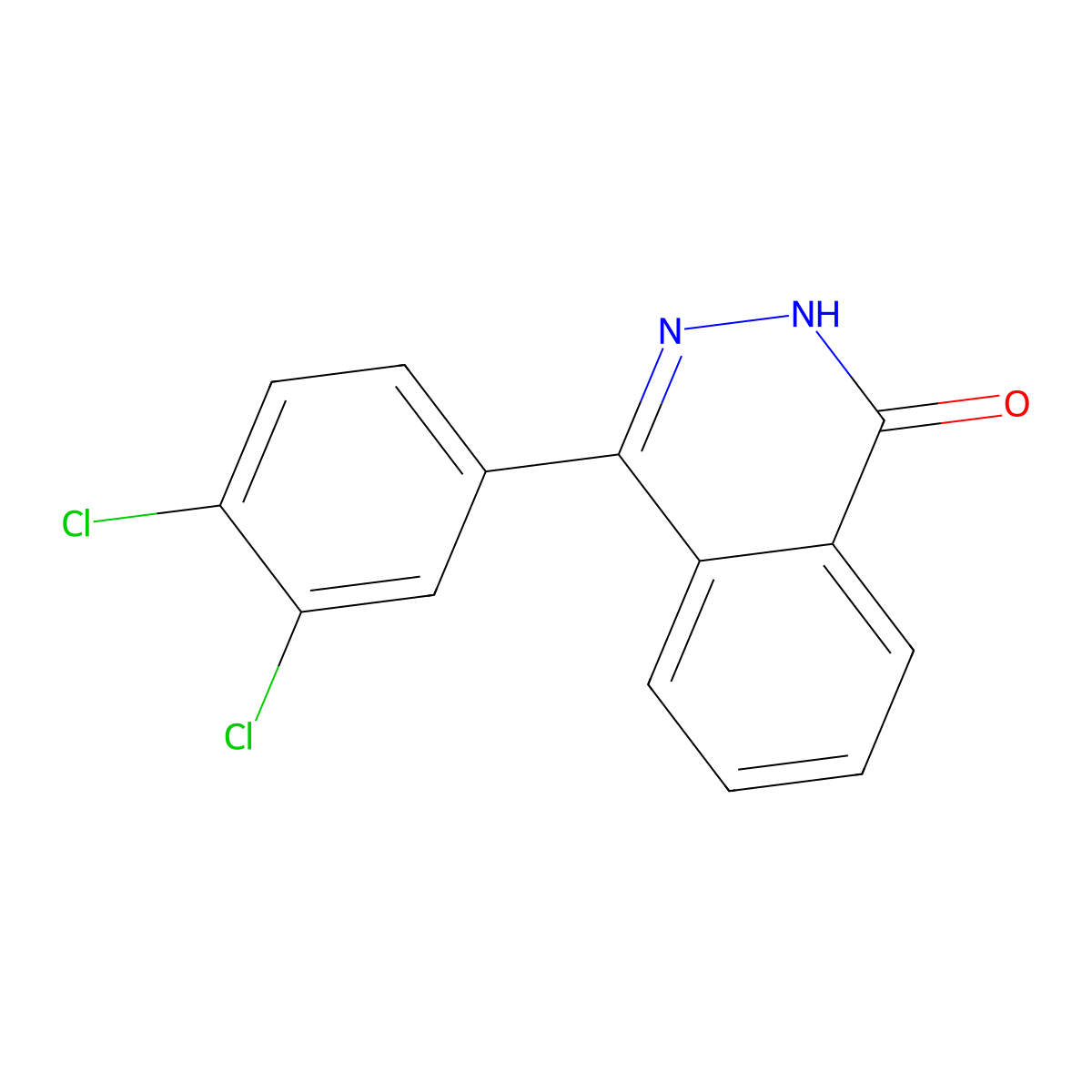 4-(3,4-Dichlorophenyl)-1,2-dihydrophthalazin-1-one molecular structure, CAS 121004-86-2