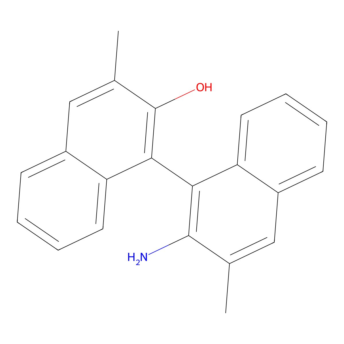 2'-Amino-3,3'-dimethyl-[1,1'-binaphthalen]-2-ol molecular structure, CAS 1210041-74-9